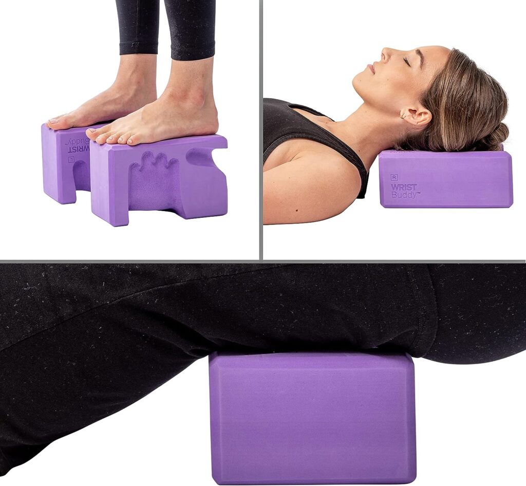 WRIST BUDDY Yoga Blocks | Engineered to Help Wrist Pain, Comfort, and Grip Strength | Prime Support for Balance Fitness and Exercise | All EVA Foam Blocks Yoga Accessories | Best Choice for Gifts