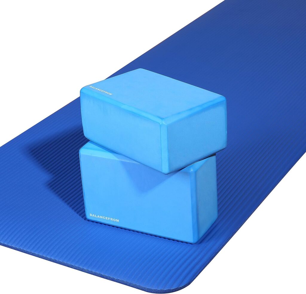 BalanceFrom Set of 2 High Density Yoga Blocks, 9x6x4 Each, Pair