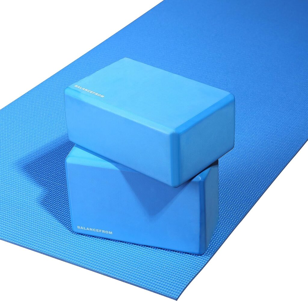 BalanceFrom Set of 2 High Density Yoga Blocks, 9x6x4 Each, Pair