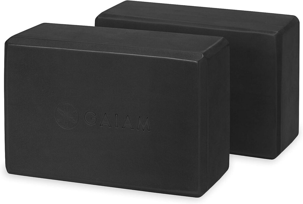 Gaiam Essentials Yoga Block (Set Of 2) – Supportive, Soft Non-Slip Foam Surface For Yoga, Pilates, Meditation