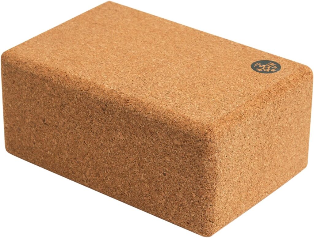 Manduka Yoga Cork Block – Supportive, Sustainable Cork with Non-Slip Surface, Exercise Accessory for Yoga, Pilates, and General Fitness