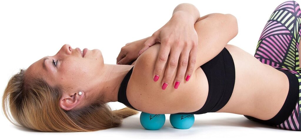 ActiveProZone Therapy Massage Ball - Instant Muscle Pain Relief. Proven Effective for Myofascial Release, Deep Tissue Pressure, Yoga  Trigger Point Treatments. Set - 2 Extra Firm Balls W/Mesh Bag.