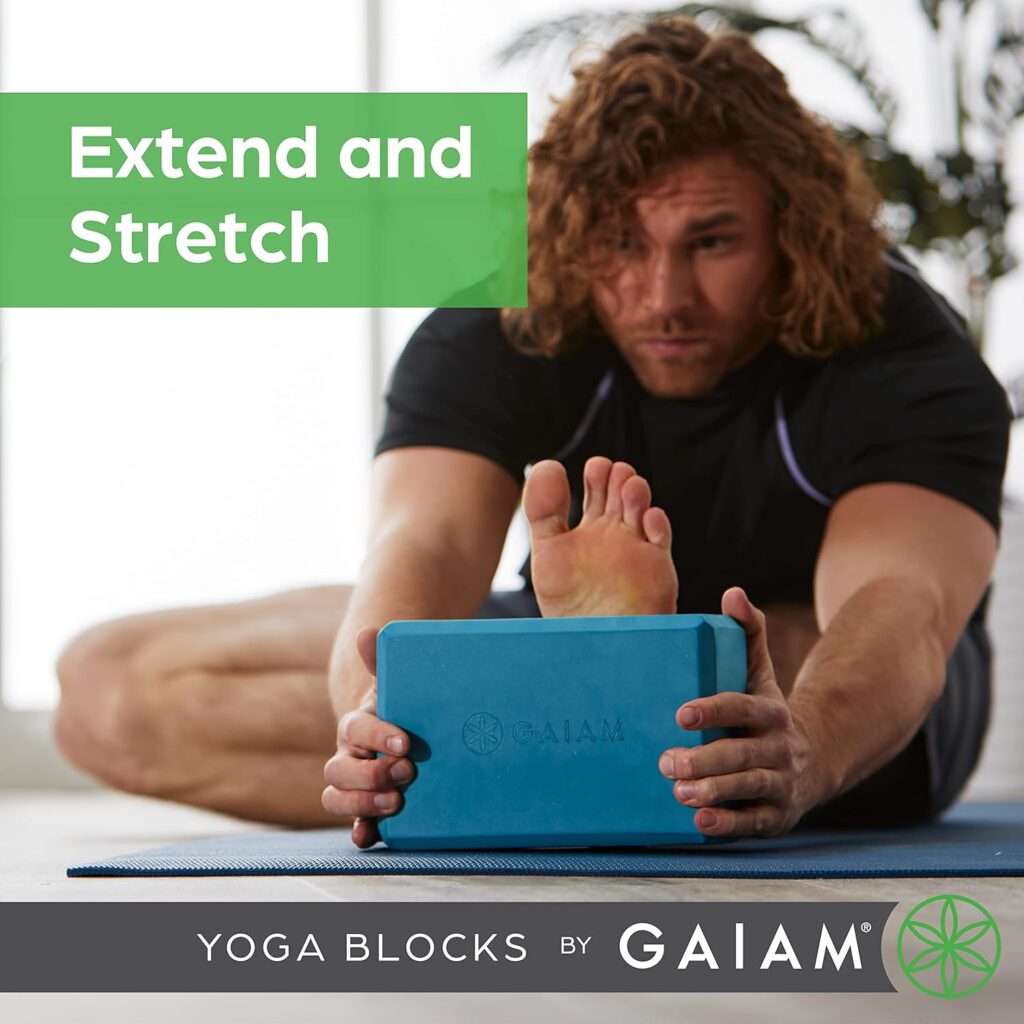 Gaiam Yoga Block - Supportive Latex-Free Eva Foam - Soft Non-Slip Surface with Beveled Edges for Yoga, Pilates, Meditation - Yoga Accessories for Stability, Balance, Deepen Stretches (Lilac)