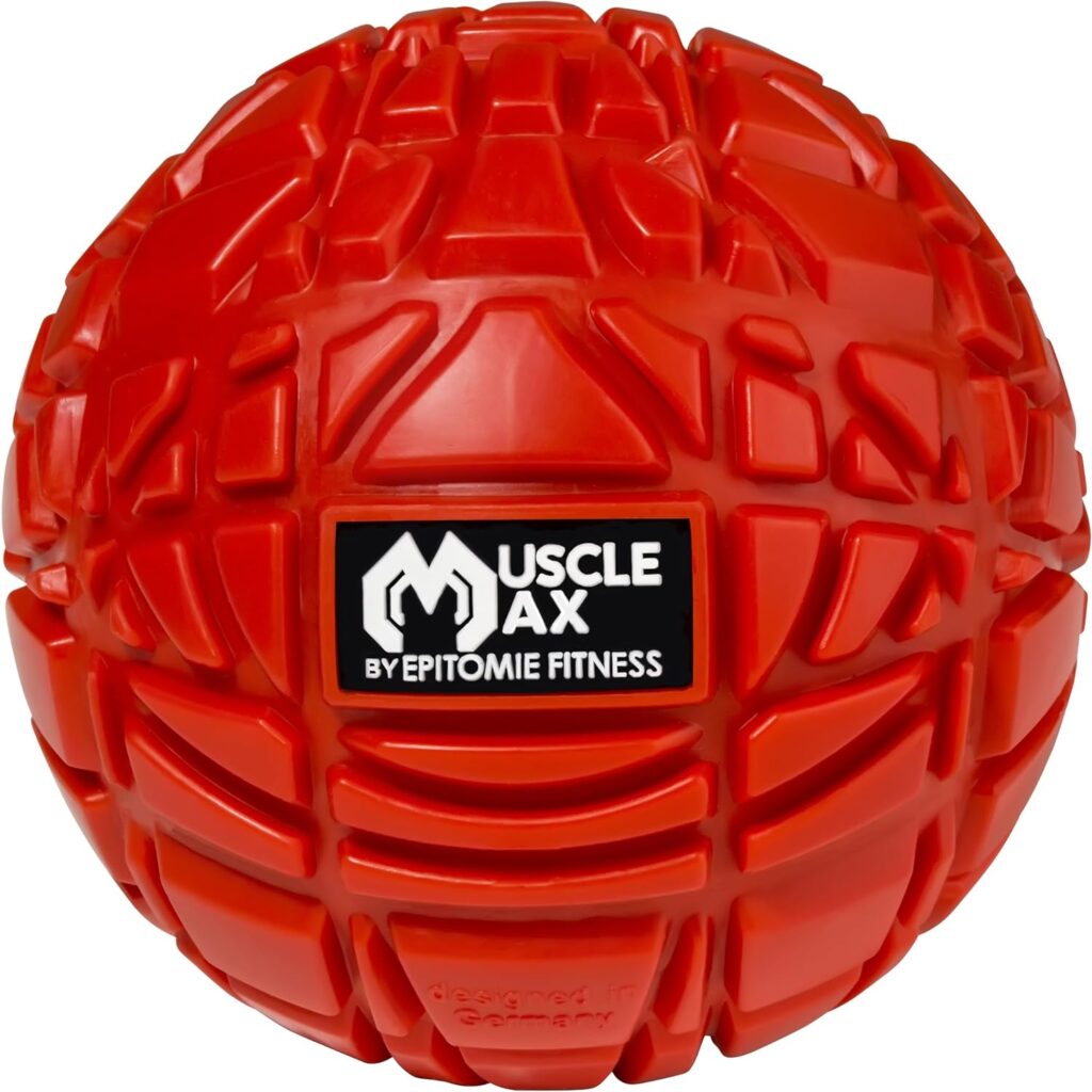 Muscle Max Massage Ball - Therapy Ball for Trigger Point Massage - Deep Tissue Massager for Myofascial Release - Mobility Ball for Exercise  Recovery