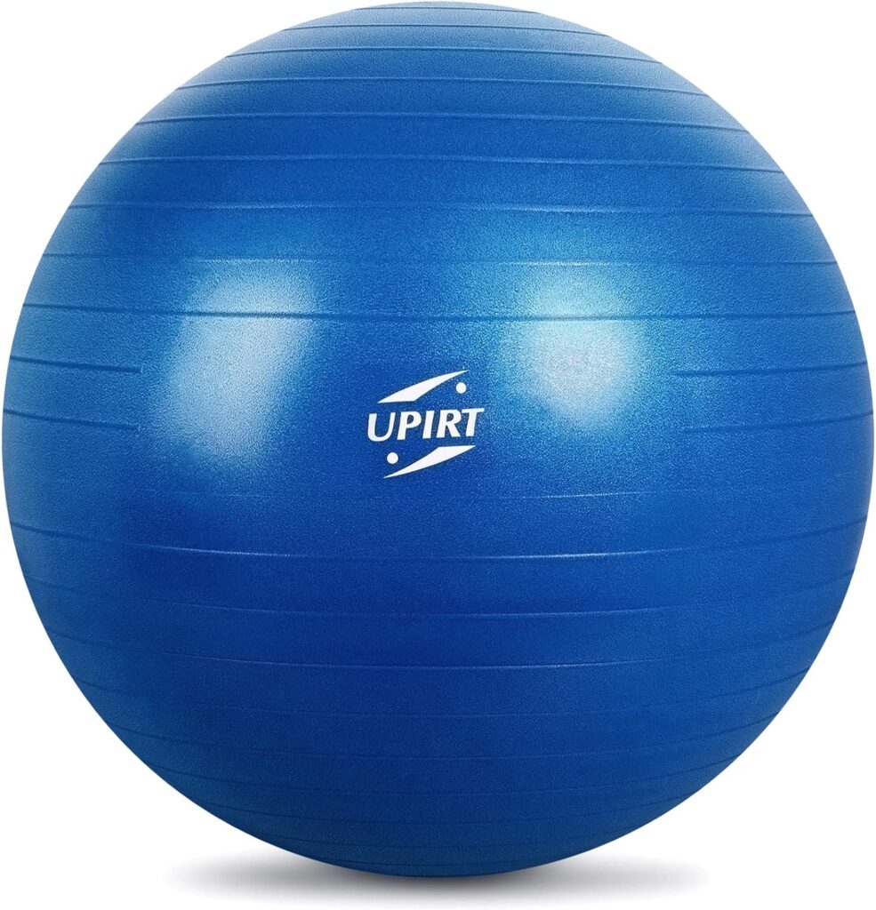 UPIRT Exercise Ball -Yoga Ball Extra Thick Heavy Duty Balance Ball Stability Birthing Ball, for Fitness,Work Out, Pregnancy, Physical Therapy, with Pump  Guide - 65cm/75cm