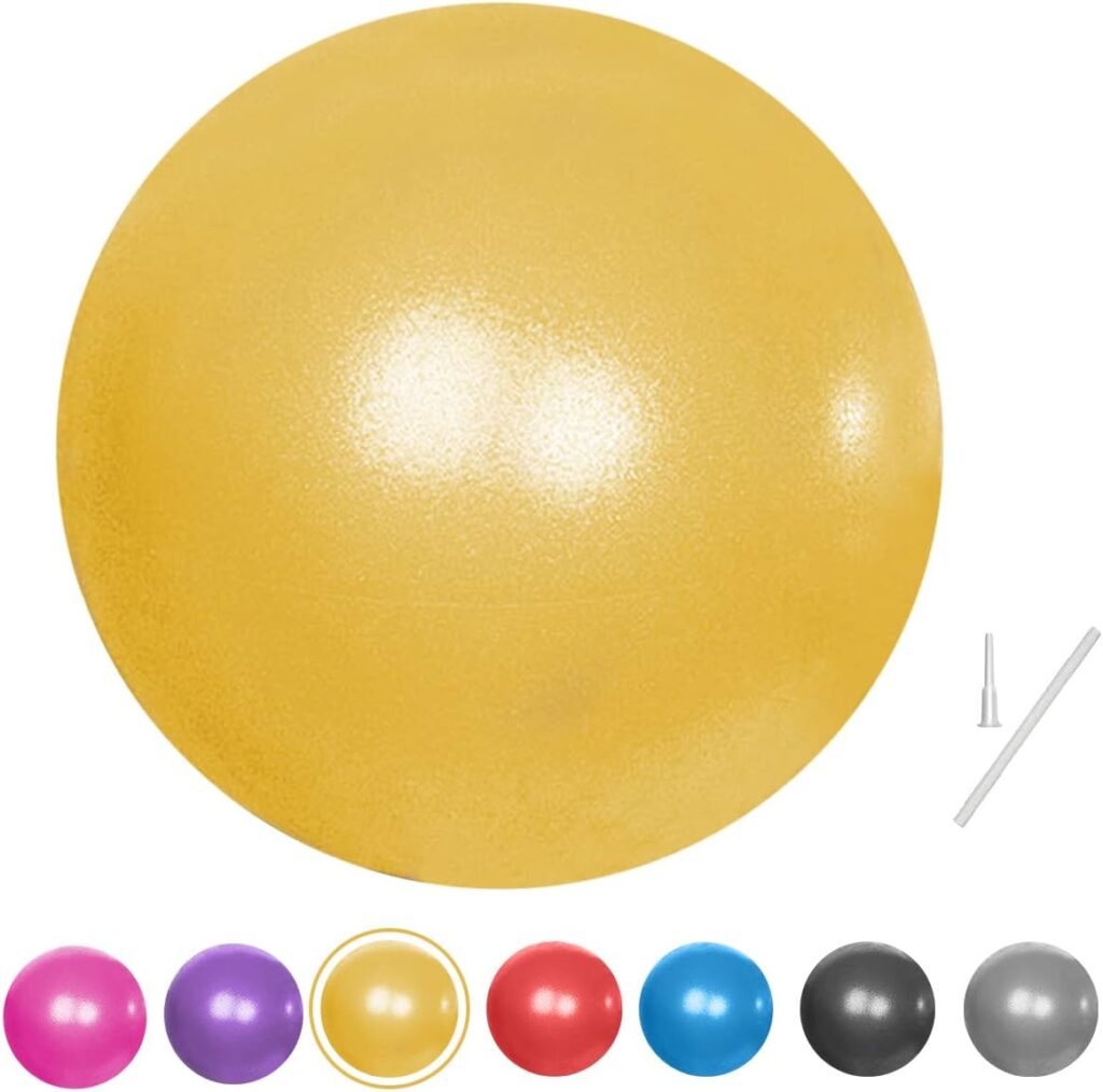 Fresion Small Exercise Ball Soft Yoga Balls,Mini Pilates Ball 25cm for Core Training Exercise,Durable