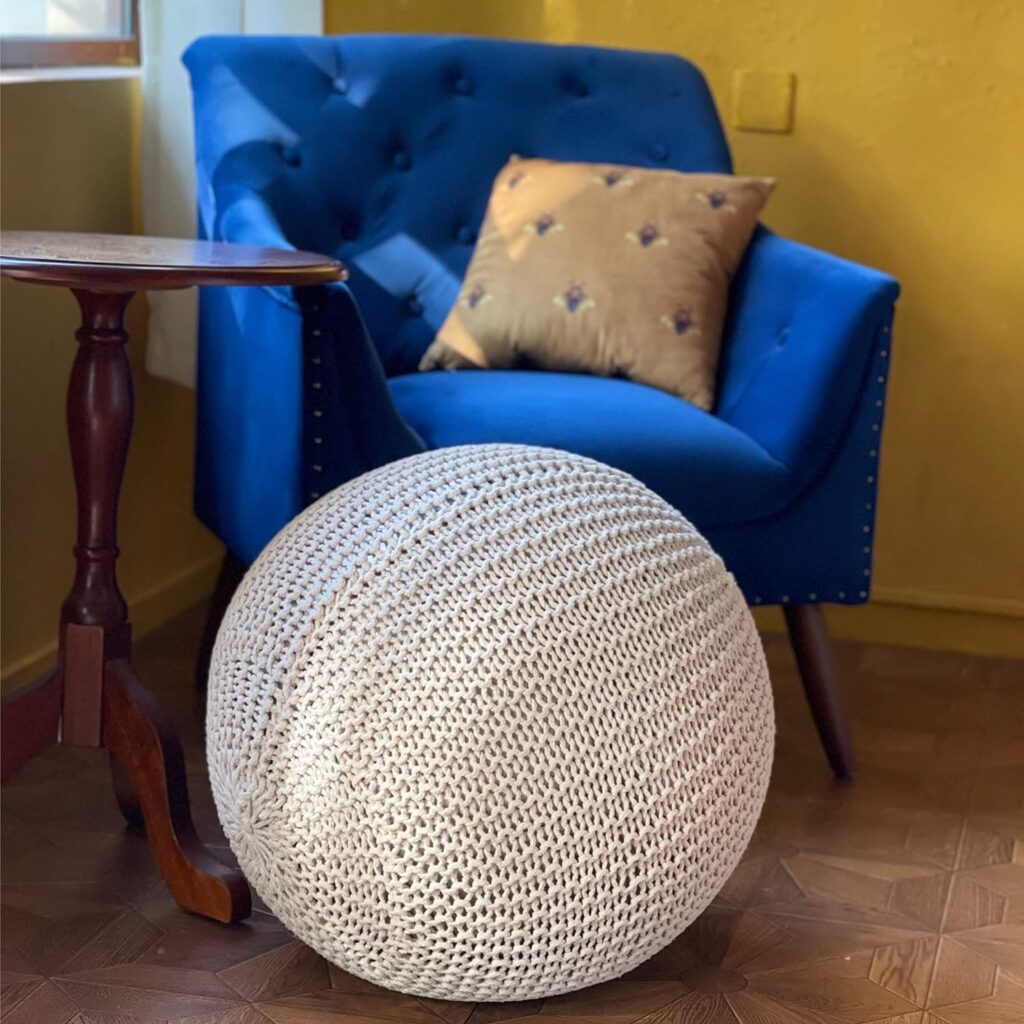 ART pinecone Yoga ball crochet chair cover, Exercise Ball crochet Cover - for 55cm and 65cm Birthing Ball, Stability Ball, Fitness Ball, Balance Ball, Exercise Ball Cover, handmade crochet cover for office chair