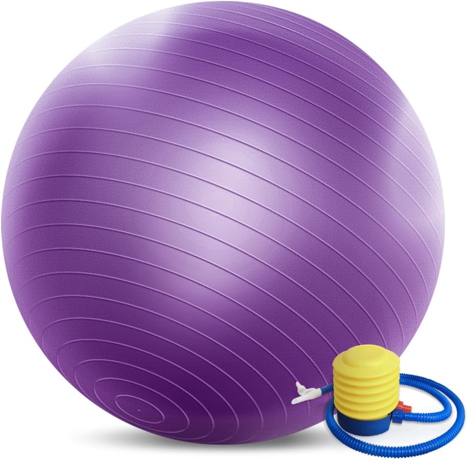 Forbidden Road Exercise Yoga Ball Yoga Balance Stability Swiss Ball Support up to 200 lbs