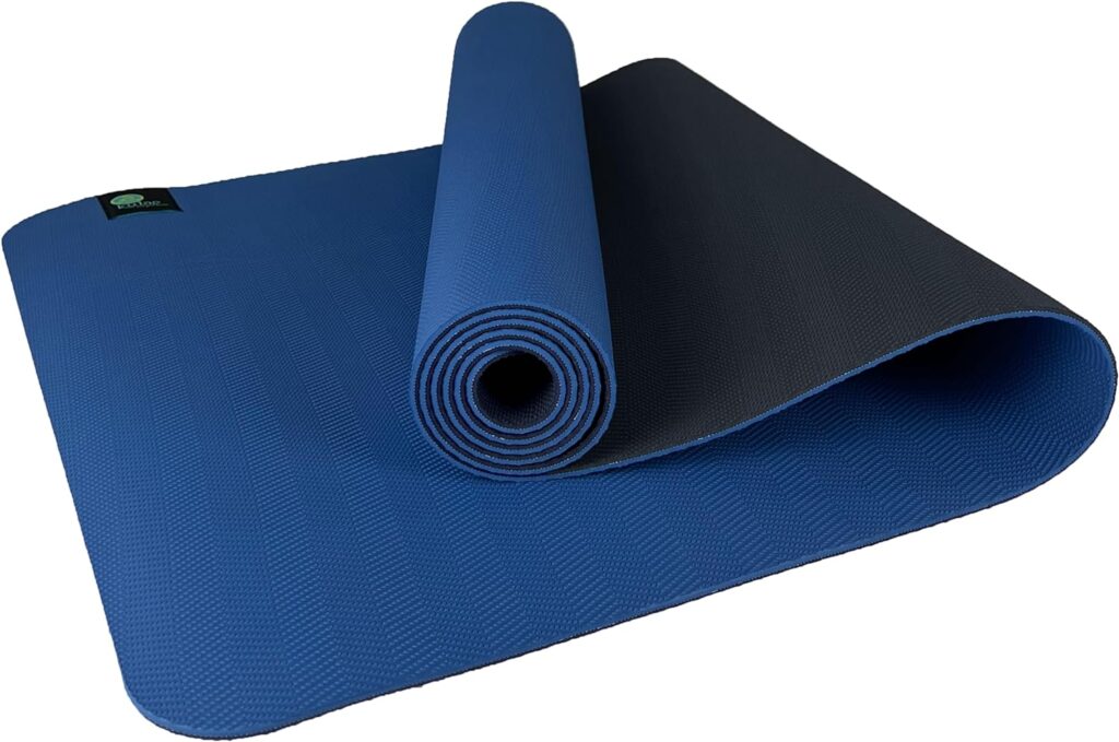 Kulae 4mm ECOmat Yoga Mat - Eco-Friendly, Reversible, Lightweight, Non-Slip, 72x24