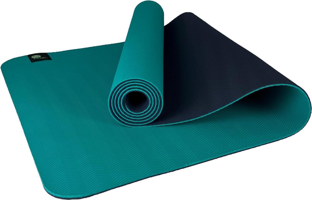 Kulae 4mm ECOmat Yoga Mat - Eco-Friendly, Reversible, Lightweight, Non-Slip, 72x24