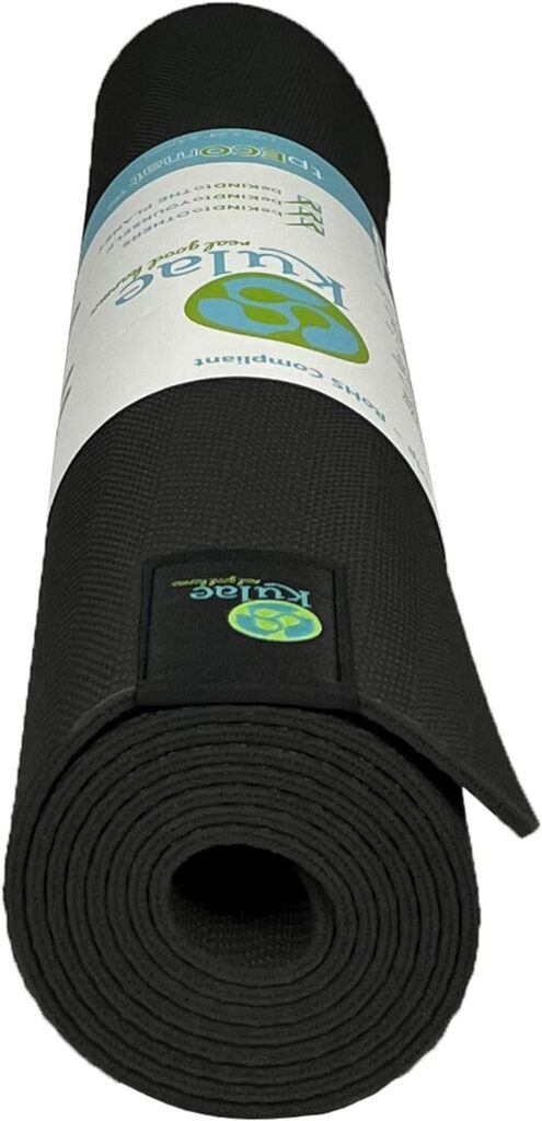 Kulae 4mm ECOmat Yoga Mat - Eco-Friendly, Reversible, Lightweight, Non-Slip, 72x24