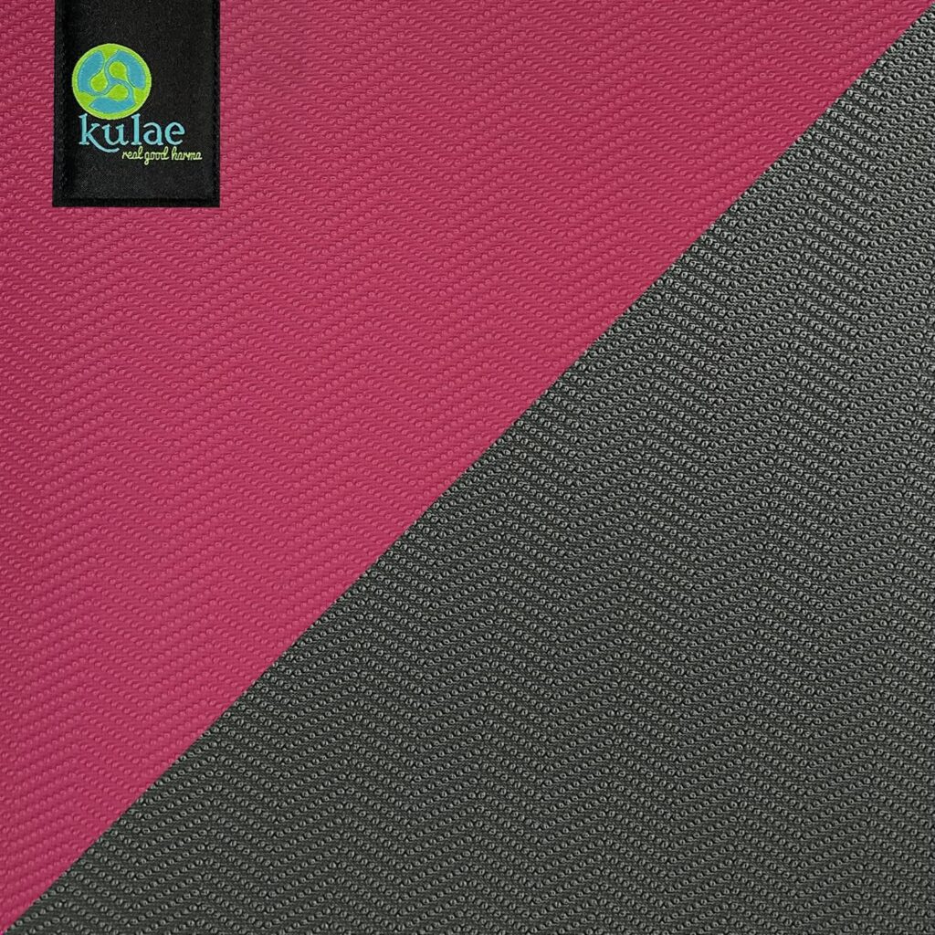 Kulae 8mm ECOmat Yoga Mat - Eco-friendly, Reversible, Lightweight, Non-Slip, 72x24