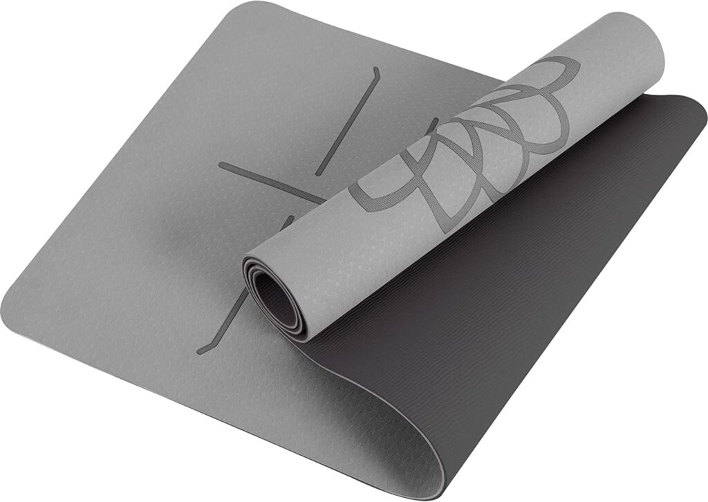Mat Block Yoga Mat with Non-Slip 1/4 Thick Anti-Tear, High Density TPE Eco-Friendly Foam Material for Home, Pilates and Floor Exercises  Fitness
