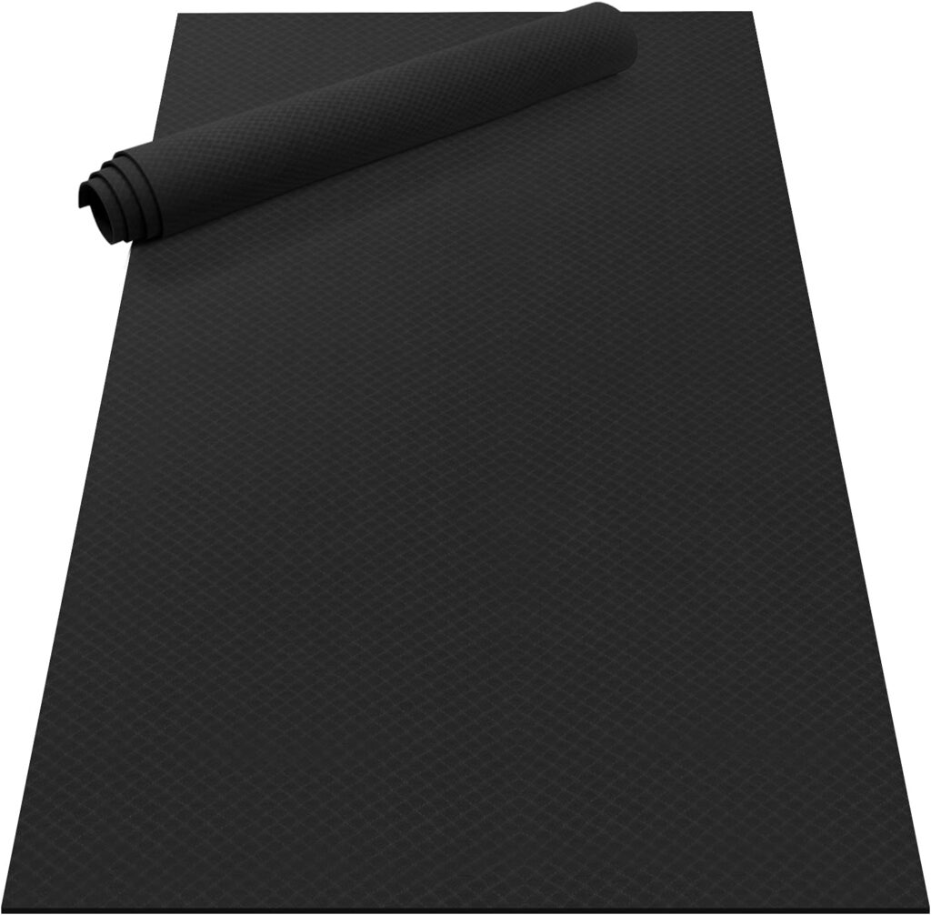 Odoland Large Yoga Mat for Pilates Stretching Home Gym Workout, Extra Thick Non Slip Exercise Mat, Extra Wide Fitness Mat for Men and Women, Mutil-size x 1/4 Thick