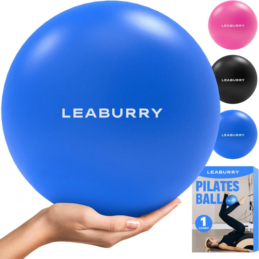 Pilates Ball Small Exercise Ball, Pilates Ball 9 Inch, Mini Soft Yoga Ball, Workout Ball for Stability, Stretching, Barre, Fitness, Core, Physio  Physical Therapy Ball at Home Gym  Office