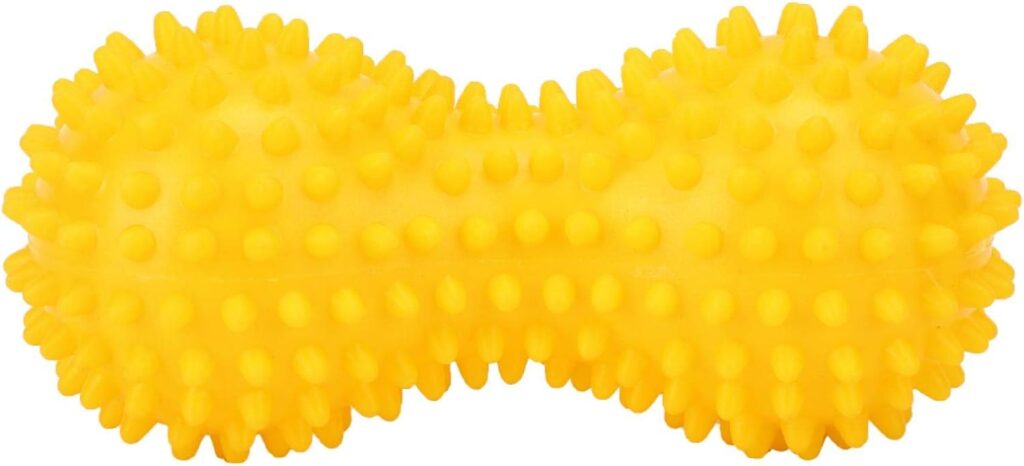 Leftwei Massage Ball, PVC Yoga Spike Ball Spiky Massage Ball Fascia Ball Peanut Massage Ball for Body Training