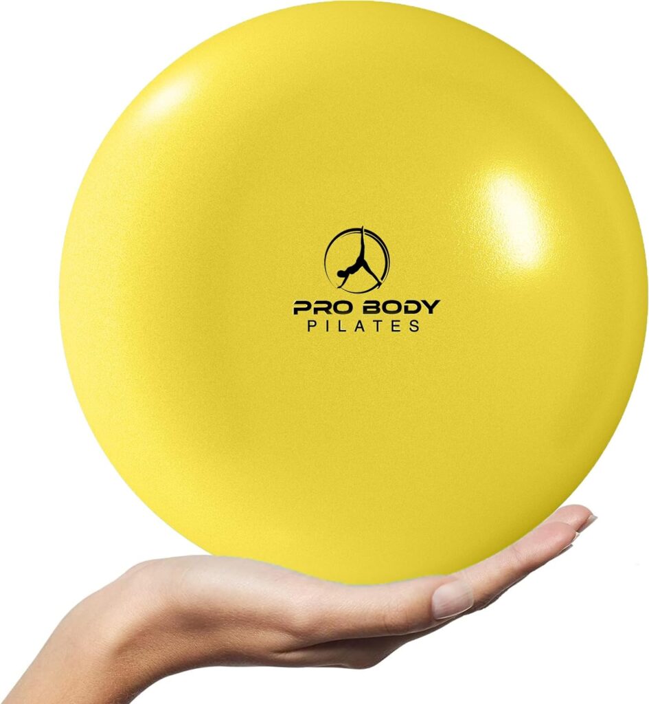 ProBody Pilates Ball Exercise Balls Physical Therapy, Small Exercise Ball for Between Knees, 9 Inch Core Ball, Stability Ball or Barre Ball for Rehab, Yoga, Physical Therapy Ball