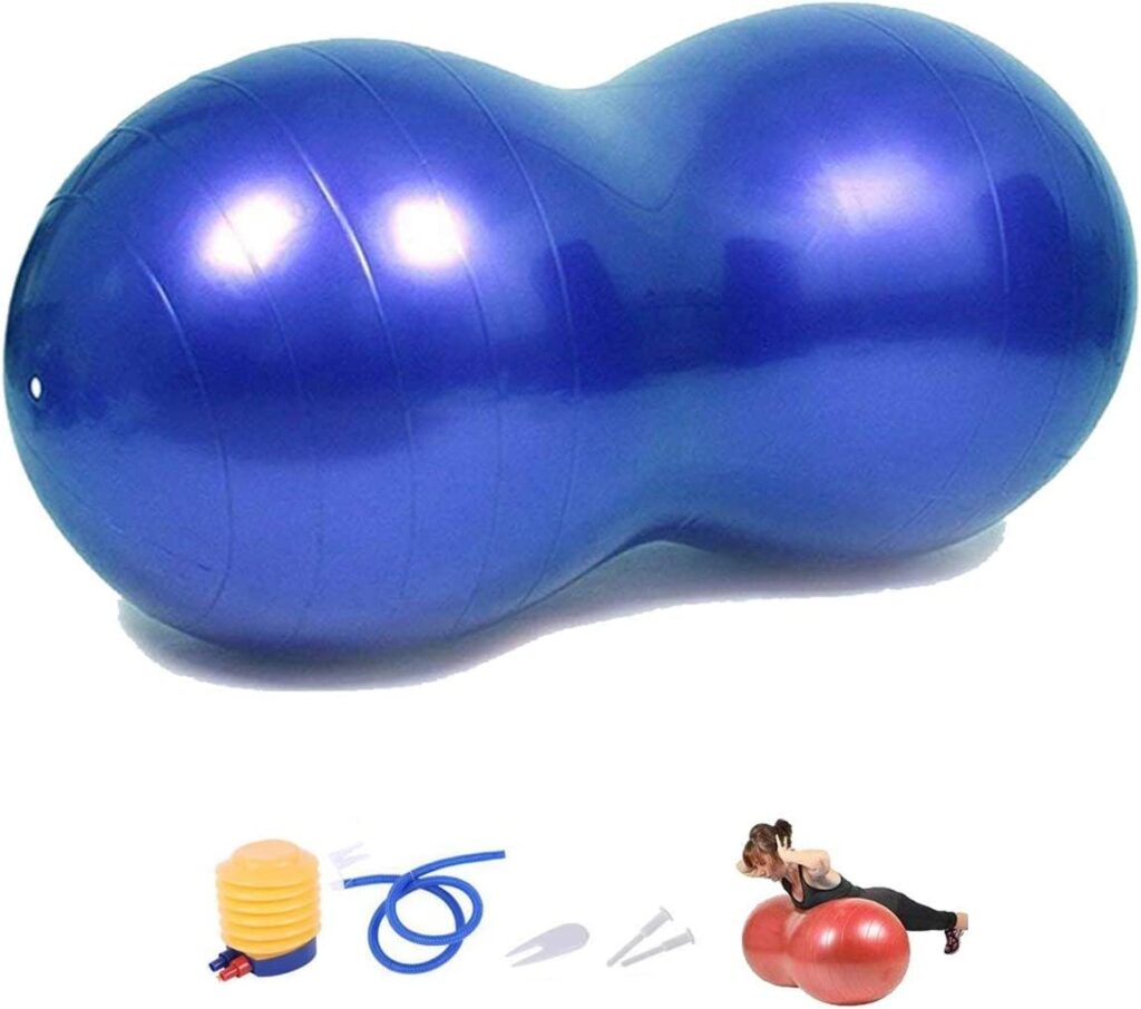 Peanut Yoga Ball,Shaped Balance Ball Gym Rehab Diet Fitness Beginner Kids Adults Yoga Training