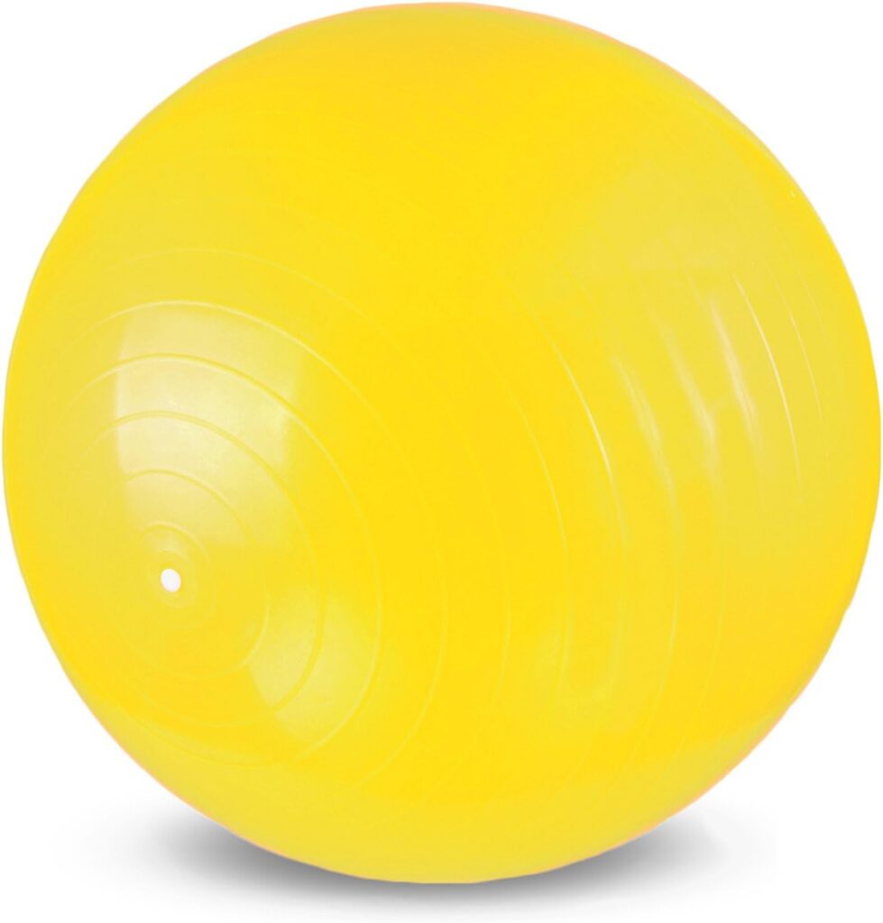 Anti Burst and Slip Resistant Swiss Yoga Ball for Core, Balance and Exercise