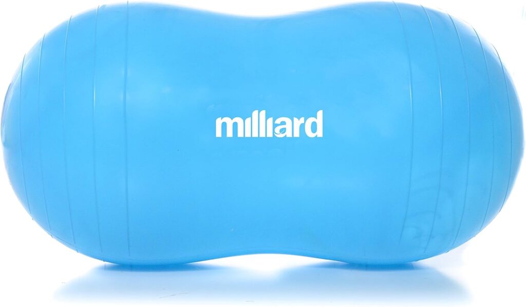 Milliard Peanut Ball Physio Roll for Exercise, Therapy, Labor, Birthing and Dog Training