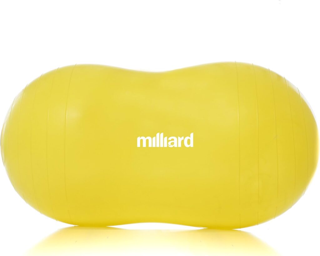 Milliard Peanut Ball Physio Roll for Exercise, Therapy, Labor, Birthing and Dog Training